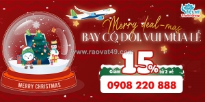 Bamboo airways ưu đãi vé máy bay mùa giáng sinh 2025