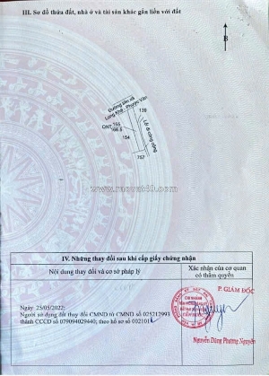 Bán 166,5m2 đất thổ cư chính chủ mặt tiền đường nhựa liên xã long khê - phước