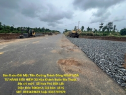 Bán 8 xào đất mặt tiền đường tránh đông ngay ngã tư hàng siêu hiếm xã hòa khánh