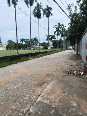 Bán gấp lô đất 106m² full thổ cư mặt tiền rộng, nở hậu gần sân bóng đồng trạng