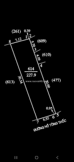 Bán lô 228m2 mặt đường hồ tông thốc, gần bệnh viện ba lan, tp vinh