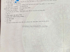 Bán lô đất lô góc 2mt đẹp -  trục chính hòa liên 4 - đường 7,5m - vị trí đắc địa