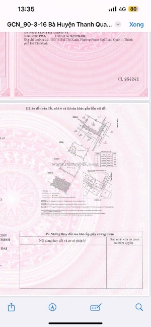 Bán nhà 88/79/9 bà huyện thanh quan f9 q3