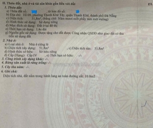 🔴💥bán nhà c4 kiệt 02 bàu trảng 7 - thanh khê - đà nẵng