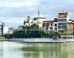 Bán nhà mặt hồ hoàng cầu – view triệu đô, 6 tầng thang máy, vị trí đỉnh cao