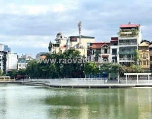 Bán nhà mặt hồ hoàng cầu – view triệu đô, 6 tầng thang máy, vị trí đỉnh cao