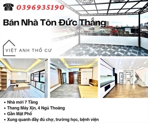 Bán nhà phố tôn đức thắng, 7 tầng thang máy, ngõ nông gần mặt phố, giá: 14.5