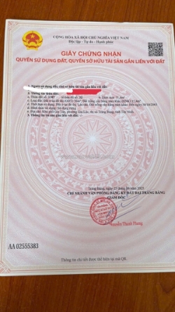 Bán nhanh lô đất chính chủ - mặt tiền đường gia tân, xã gia lộc, trảng bàng,