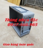 Bán thùng đặc có lỗ thoát khí dưới đáy, thùng nhựa cơ khí, khay nhựa