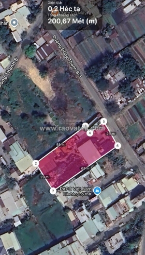 Bán xưởng 2000m2 giá 36 tỷ đường đông thạnh 8 hóc môn