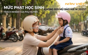 Báo động 2025: học sinh không đội mũ bảo hiểm - phụ huynh mất tiền, con bị hạ hạnh kiểm?