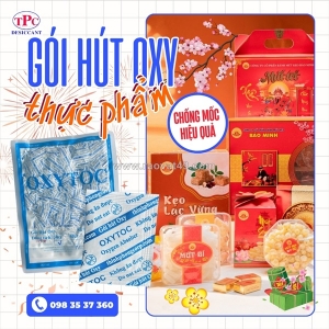 Bảo quản bánh mứt tết không mốc với gói hút oxy oxytoc