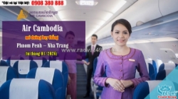 Bay thẳng phnom penh – nha trang cùng air cambodia, giá từ 107 usd