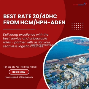Best rate 20’/40’hc from hcm / hph - aden