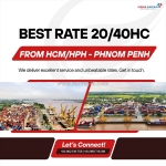 Best rate 20/40hc from hcm/hph - phnom penh