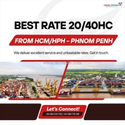 Best rate 20/40hc from hcm/hph - phnom penh