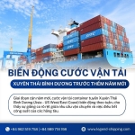 Biến động cước vận tải xuyên thái bình dương trước thềm năm mới