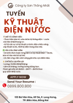 [biên hòa] – tuyển gấp 05 kỹ thuật điện nước – nhận việc ngay