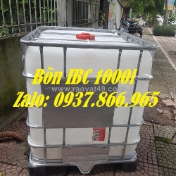Bồn cũ sử dụng 1 lần độ mới  90%, tank 1000l mới, bồn 1000l đựng chất lỏng