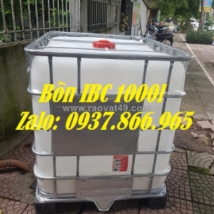 Bồn cũ sử dụng 1 lần độ mới  90%, tank 1000l mới, bồn 1000l đựng chất lỏng