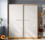 Bừng sáng không gian với tủ áo cánh lùa màu trắng tal010