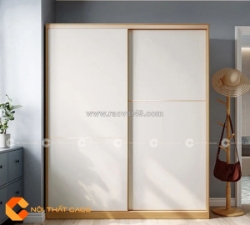 Bừng sáng không gian với tủ áo cánh lùa màu trắng tal010