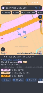 Cần bán lô mặt tiền đường nhựa chính bàu chinh,dt 2190m có 300m thổ cư