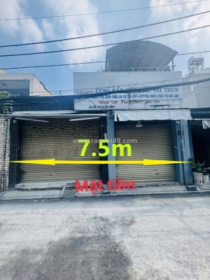 Cần bán nhanh, giảm 1.3 tỷ. bán nhà 7.5x19.5m, hẻm 8m âu cơ thông ni sư huỳnh