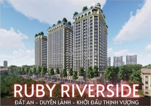 Cần chuyển nhượng căn ruby riverside hướng mát, tầng trung, trục view đẹp nhất