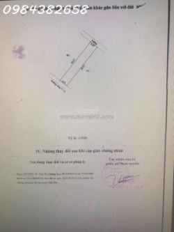 Cần tiền bán gấp lô đất mặt tiền phường dị sử, hưng yên, dt 116m2, giá đầu tư