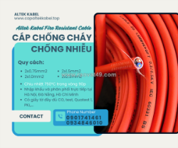 Cáp báo cháy 2x16awg chống cháy chống nhiễu altek kabel có kiểm định