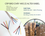 Cáp báo cháy 4x0.22mm2 altek kabel đà nẵng, hà nội, quảng ngãi