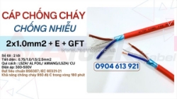 Cáp báo cháy chống cháy chống nhiễu 2x1x1.0mm2 altek kabel