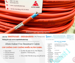 Cáp chống cháy chống nhiễu 2x0.75/ 2x1.0/ 2x1.5/ 2x2.5 altek kabel chính hãng