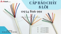 Cáp điều khiển báo cháy 8 lõi 0.22 mm2 tại khánh hòa, bình định, gia lai.