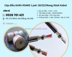 Cáp điều khiển rs485 1 pair /22/24awg altek kabel quảng bình, đà nẵng, phú yên