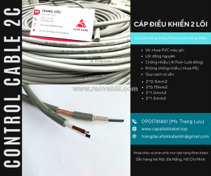 Cáp điều khiển rvvp/cxv 2x0.5, 2x0.75, 2x1.0, 2x1.5 hà nội, đà nẵng, hcm