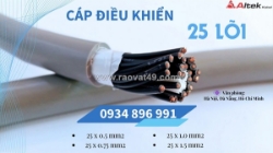 Cáp tín hiệu 25x 1.0 mm2 dùng trong hệ thống điều khiển quy nhơn, bình định, gia lai