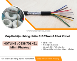 Cáp tín hiệu chống nhiễu 8x0.22mm2 altek kabel giao ngay đà nẵng, hà tĩnh, thanh hóa