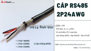 Cáp tín hiệu rs485 2 pair 24 awg quảng nam, quảng ngãi, quảng bình.