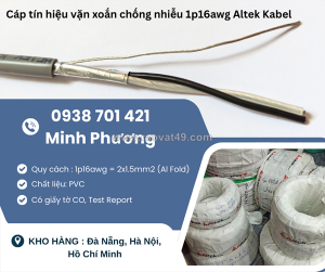 Cáp tín hiệu vặn xoắn chống nhiễu 1p16awg altek kabel giao ngay - đà nẵng, huế