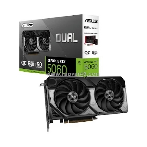 Card màn hình asus dual geforce rtx™ 5060 8gb gddr7 oc edition (90yv0n12-m0na00)
