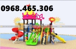 Cầu trượt xích đu trẻ em nhập khẩu, cầu trượt liên hoàn trẻ em