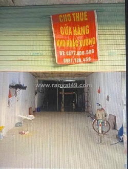 Chính chủ cần cho thuê cửa hàng, kho xưởng tại số 1 mặt đường 70, gần đường