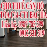 Cho thuê căn hộ – tòa c14-ct1 bắc hà