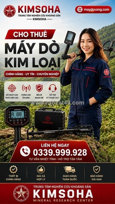 Cho thuê máy dò kim loại