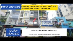 Cho thuê nhà mặt tiền lê sát 48m², 3lầu -triệu - gần chợ, trường học