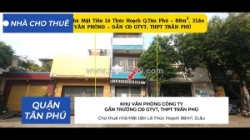 Cho thuê nhà mặt tiền lê thúc hoạch 88m², 2lầu - khu văn phòng,trường học