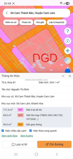 Cơ hội đầu tư sinh lời - bán lô đất xã cam thành bắc, cam lâm, khánh hòa