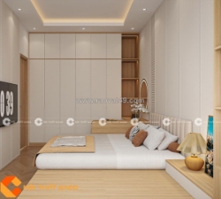 Combo phòng ngủ gỗ công nghiệp thiết kế độc đáo sang trọng